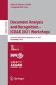Book cover of: Document Analysis and Recognition – ICDAR 2021 Workshops. By: Elisa H. Barney Smith