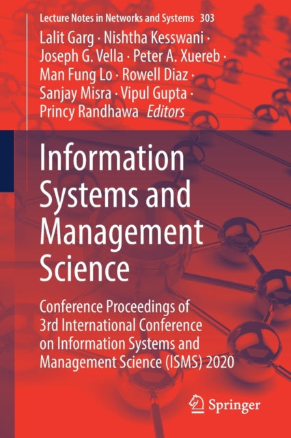 Book cover of: Information Systems and Management Science. By: Lalit Garg