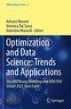 Book cover of: Optimization and Data Science: Trends and Applications. By: Adriano Masone