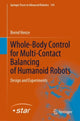 Book cover of: Whole-Body Control for Multi-Contact Balancing of Humanoid Robots. By: Bernd Henze