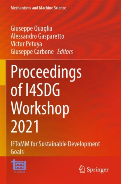Book cover of: Proceedings of I4SDG Workshop 2021. By: Giuseppe Quaglia