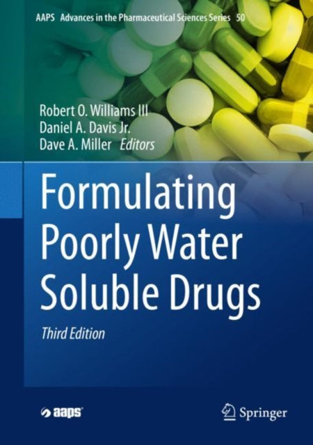 Book cover of: Formulating Poorly Water Soluble Drugs. By: Robert O. Williams III