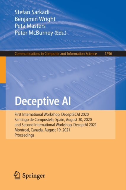 Book cover of: Deceptive AI. By: Stefan Sarkadi
