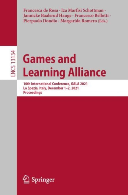 Book cover of: Games and Learning Alliance. By: Francesca de Rosa