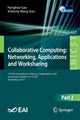 Book cover of: Collaborative Computing: Networking, Applications and Worksharing. By: Honghao Gao