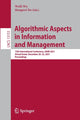 Book cover of: Algorithmic Aspects in Information and Management. By: Weili Wu