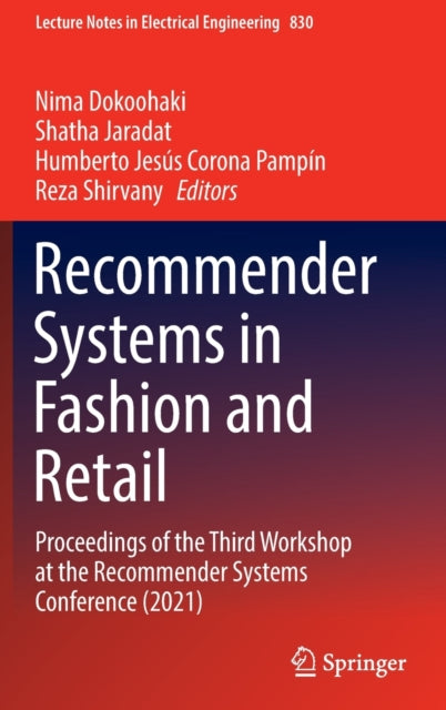 Book cover of: Recommender Systems in Fashion and Retail. By: Nima Dokoohaki