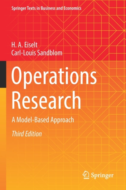Book cover of: Operations Research. By: H. A. Eiselt