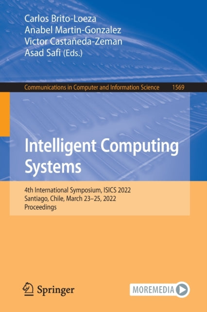 Book cover of: Intelligent Computing Systems. By: Carlos Brito-Loeza