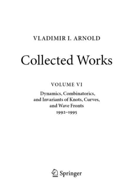 Book cover of: VLADIMIR I. ARNOLD—Collected Works. By: Vladimir I. Arnold
