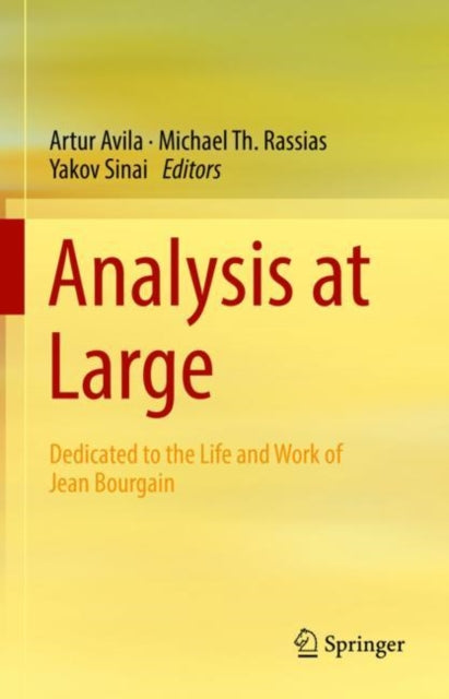 Book cover of: Analysis at Large. By: Artur Avila