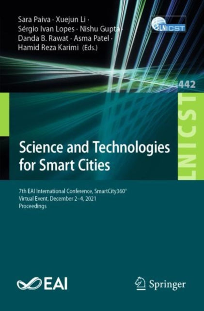 Book cover of: Science and Technologies for Smart Cities. By: Sara Paiva