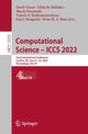 Book cover of: Computational Science – ICCS 2022. By: Derek Groen