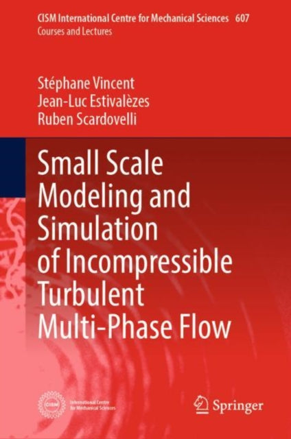 Book cover of: Small Scale Modeling and Simulation of Incompressible Turbulent Multi-Phase Flow. By: Stéphane Vincent