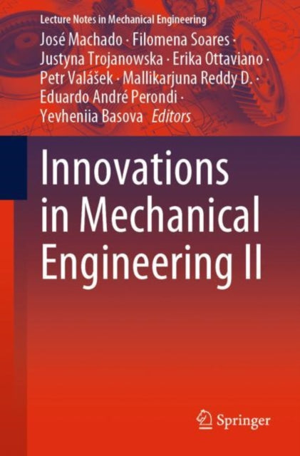 Book cover of: Innovations in Mechanical Engineering II. By: José Machado