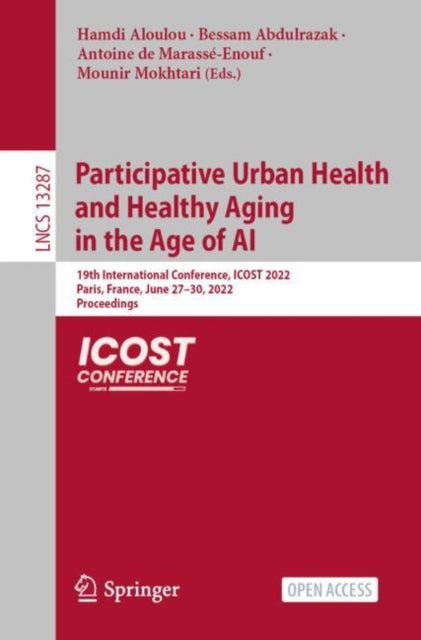Book cover of: Participative Urban Health and Healthy Aging in the Age of AI. By: Hamdi Aloulou