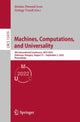 Book cover of: Machines, Computations, and Universality. By: Jérôme Durand-Lose