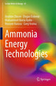 Book cover of: Ammonia Energy Technologies. By: Ibrahim Dincer