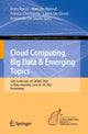Book cover of: Cloud Computing, Big Data & Emerging Topics. By: Enzo Rucci