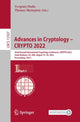 Book cover of: Advances in Cryptology – CRYPTO 2022. By: Yevgeniy Dodis