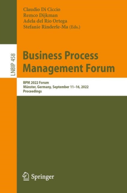 Book cover of: Business Process Management Forum. By: Claudio Di Ciccio