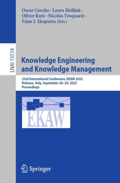 Book cover of: Knowledge Engineering and Knowledge Management. By: Oscar Corcho