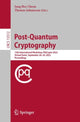 Book cover of: Post-Quantum Cryptography. By: Jung Hee Cheon