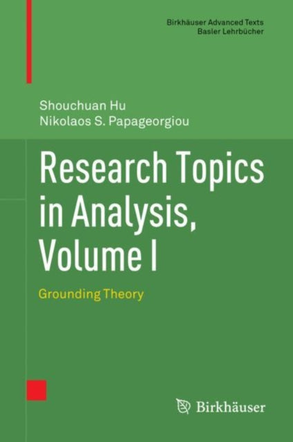 Book cover of: Research Topics in Analysis, Volume I. By: Shouchuan Hu