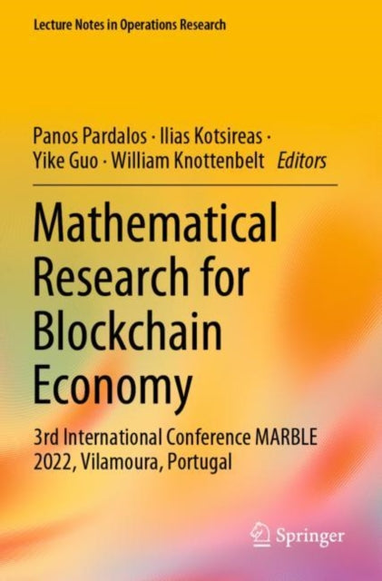 Book cover of: Mathematical Research for Blockchain Economy. By: Panos Pardalos