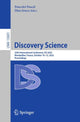 Book cover of: Discovery Science. By: Poncelet Pascal