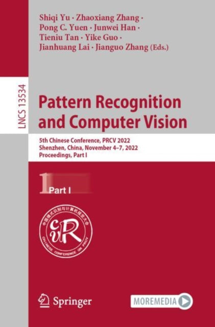 Book cover of: Pattern Recognition and Computer Vision. By: Shiqi Yu