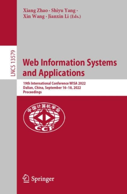 Book cover of: Web Information Systems and Applications. By: Xiang Zhao