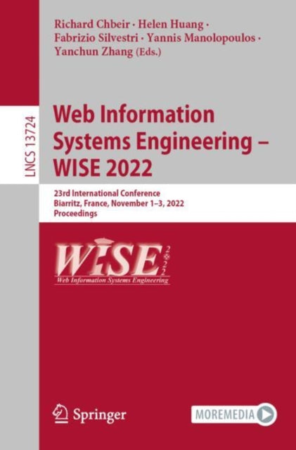 Book cover of: Web Information Systems Engineering – WISE 2022. By: Richard Chbeir
