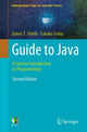 Book cover of: Guide to Java. By: James T. Streib