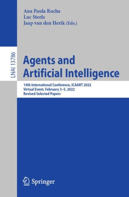 Book cover of: Agents and Artificial Intelligence. By: Ana Paula Rocha