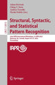 Book cover of: Structural, Syntactic, and Statistical Pattern Recognition. By: Andrea Torsello