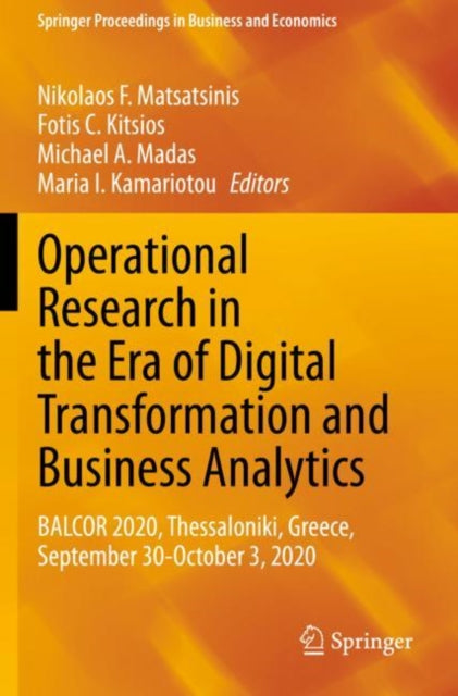Book cover of: Operational Research in the Era of Digital Transformation and Business Analytics