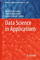 Book cover of: Data Science in Applications. By: Gintautas Dzemyda