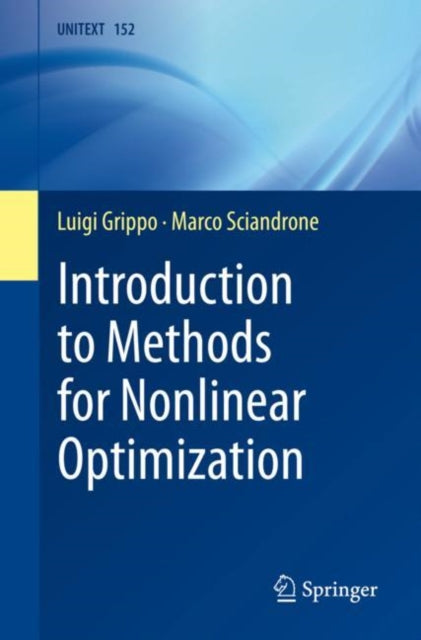 Book cover of: Introduction to Methods for Nonlinear Optimization. By: Luigi Grippo