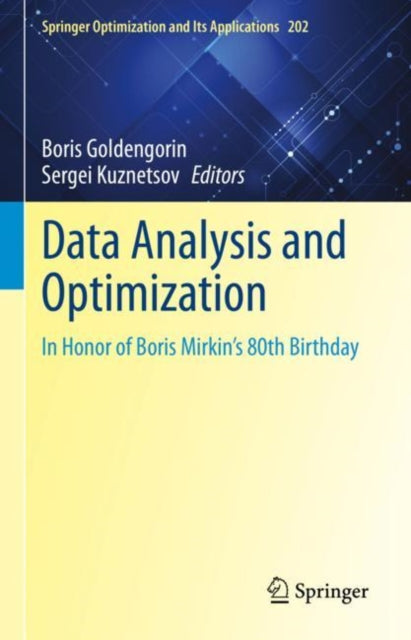 Book cover of: Data Analysis and Optimization. By: Boris Goldengorin