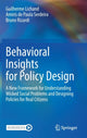 Book cover of: Behavioral Insights for Policy Design. By: Guilherme Lichand
