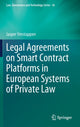 Book cover of: Legal Agreements on Smart Contract Platforms in European Systems of Private Law. By: Jasper Verstappen
