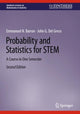 Book cover of: Probability and Statistics for STEM. By: Emmanuel N. Barron