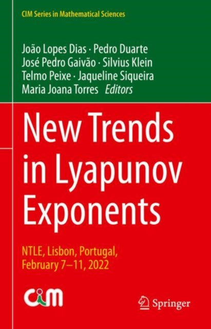Book cover of: New Trends in Lyapunov Exponents. By: João Lopes Dias