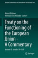 Book cover of: Treaty on the Functioning of the European Union - A Commentary. By: Robert Böttner
