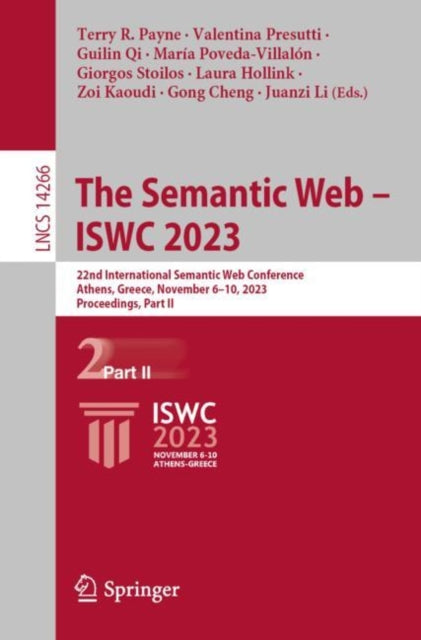 Book cover of: Semantic Web – ISWC 2023. By: Terry R. Payne