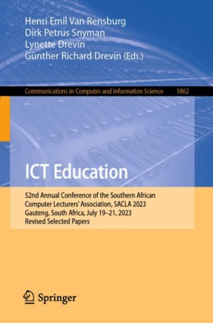 Book cover of: ICT Education. By: Henri Emil Van Rensburg