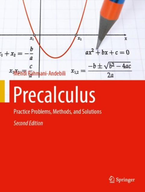 Book cover of: Precalculus. By: Mehdi Rahmani-Andebili