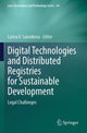 Book cover of: Digital Technologies and Distributed Registries for Sustainable Development