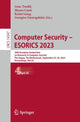 Book cover of: Computer Security – ESORICS 2023. By: Gene Tsudik